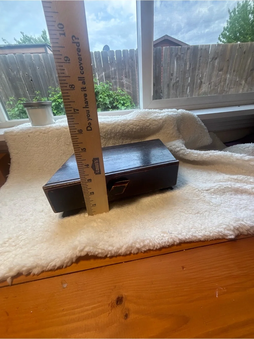 Vintage Wooden Slant Top Desk Box with Pull Out Drawer- primitive rustic storage